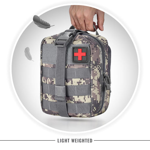 Tactical MOLLE EMT Pouch - 1000D Nylon IFAK Utility Bag - ASA TECHMED