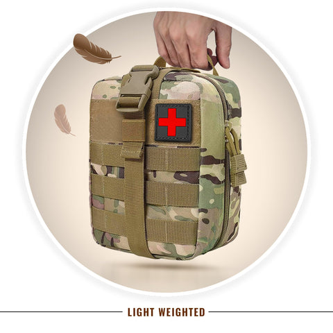 Tactical MOLLE EMT Pouch - 1000D Nylon IFAK Utility Bag - ASA TECHMED