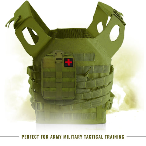 Tactical MOLLE EMT Pouch - 1000D Nylon IFAK Utility Bag - ASA TECHMED