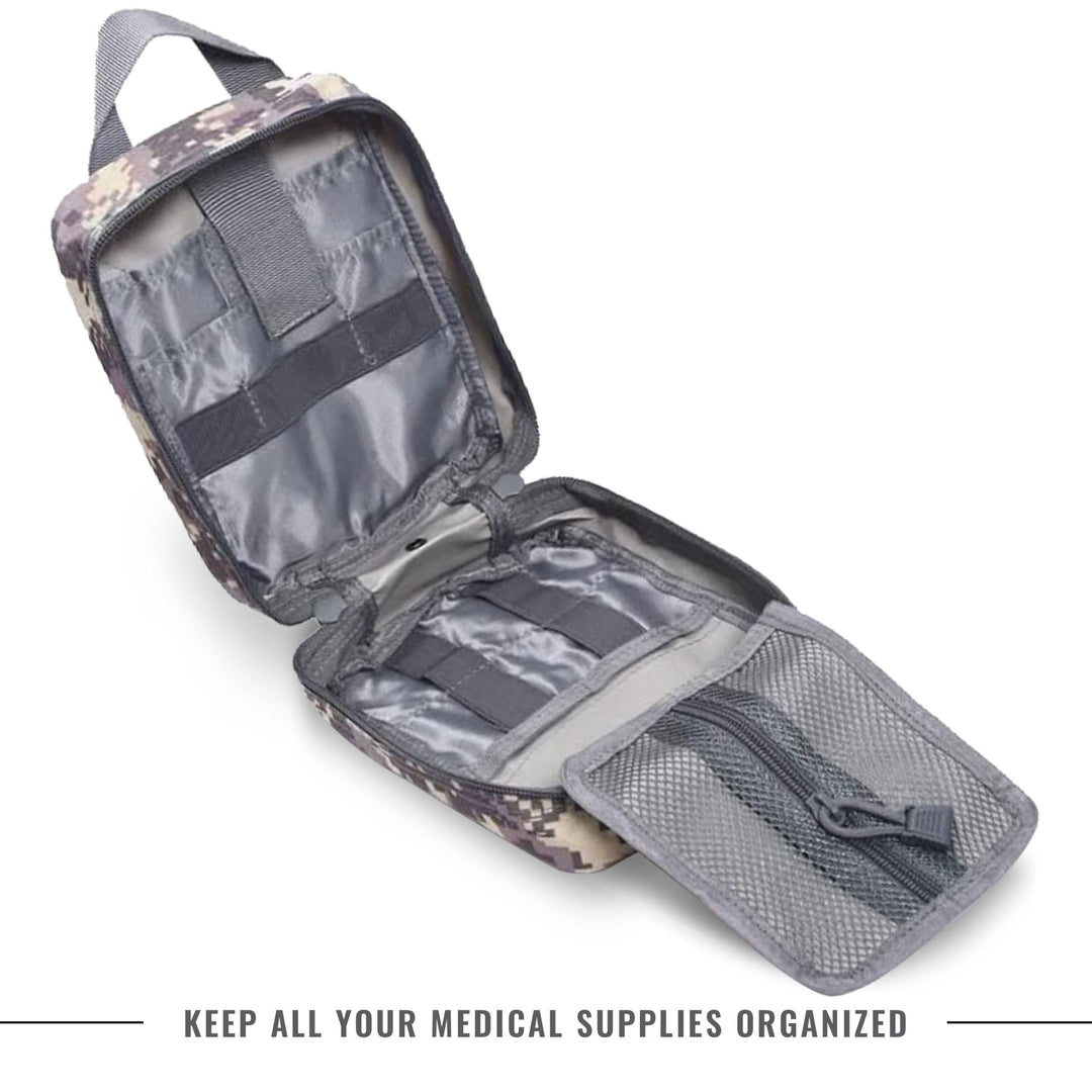 Tactical MOLLE EMT Pouch - 1000D Nylon IFAK Utility Bag - ASA TECHMED