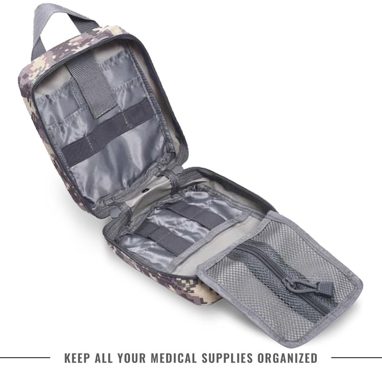 Tactical MOLLE EMT Pouch - 1000D Nylon IFAK Utility Bag - ASA TECHMED