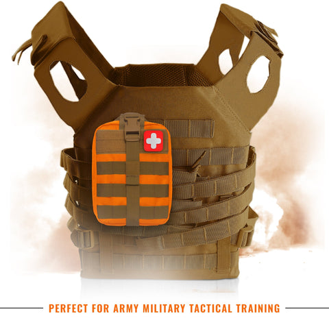 Tactical MOLLE EMT Pouch - 1000D Nylon IFAK Utility Bag - ASA TECHMED