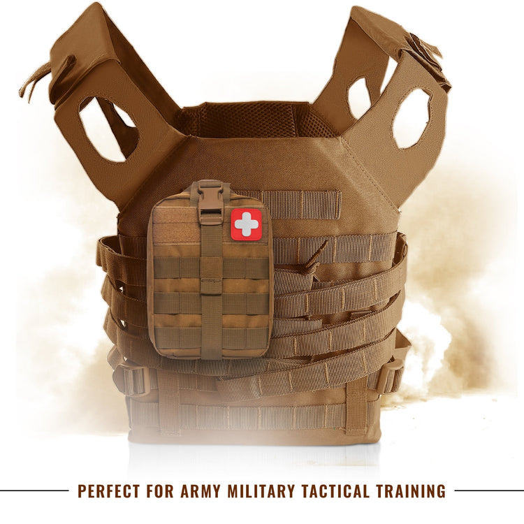 Tactical MOLLE EMT Pouch - 1000D Nylon IFAK Utility Bag - ASA TECHMED