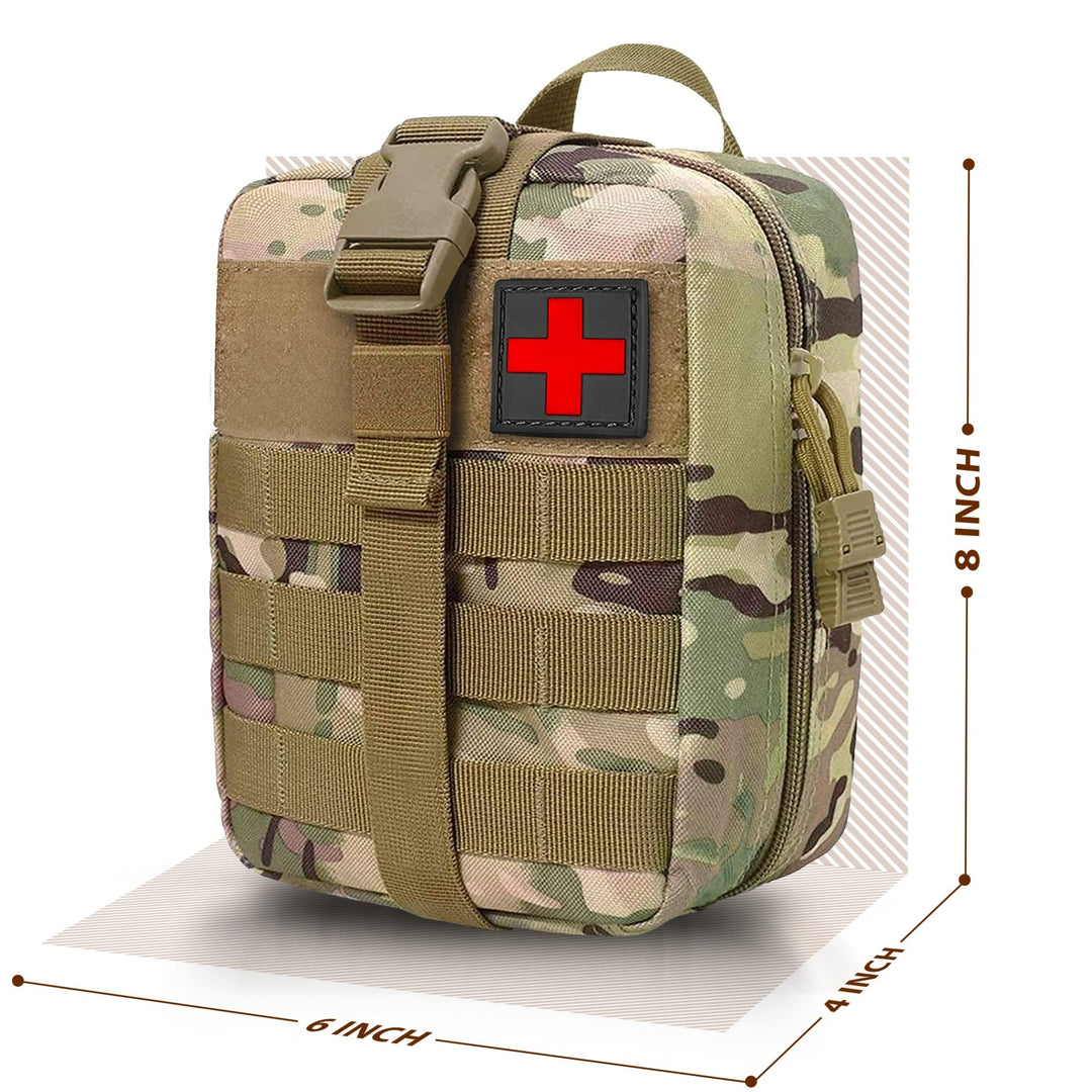 Tactical MOLLE EMT Pouch - 1000D Nylon IFAK Utility Bag - ASA TECHMED