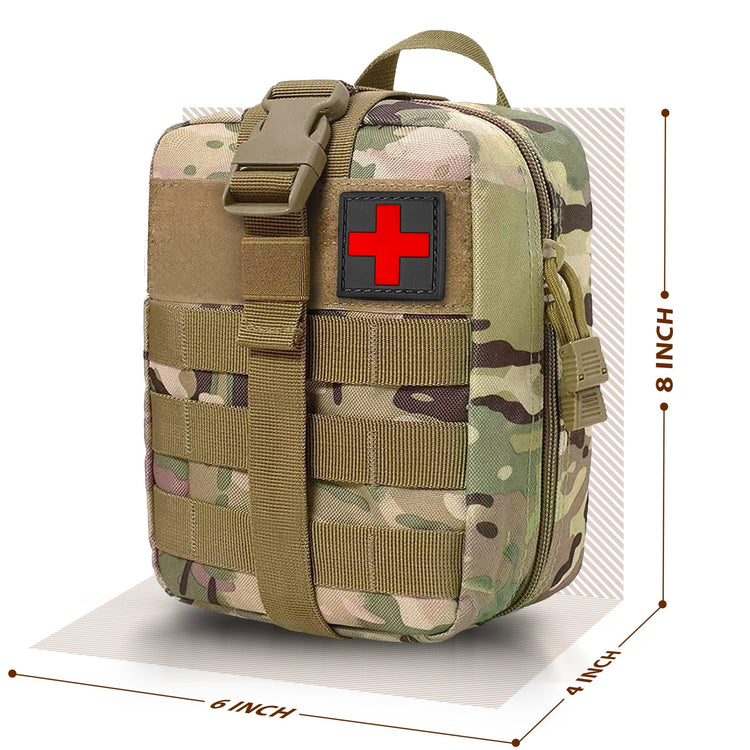 Tactical MOLLE EMT Pouch - 1000D Nylon IFAK Utility Bag - ASA TECHMED