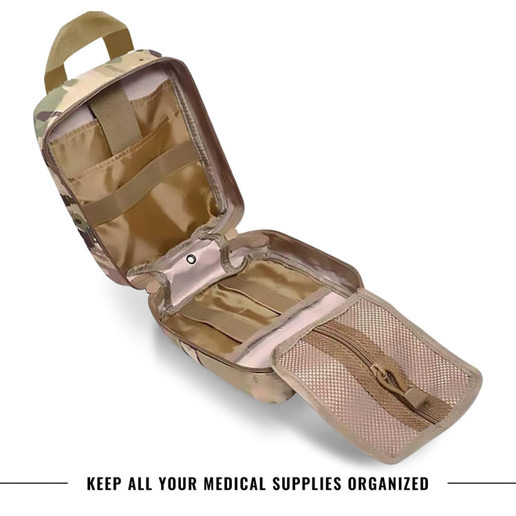 Tactical MOLLE EMT Pouch - 1000D Nylon IFAK Utility Bag - ASA TECHMED