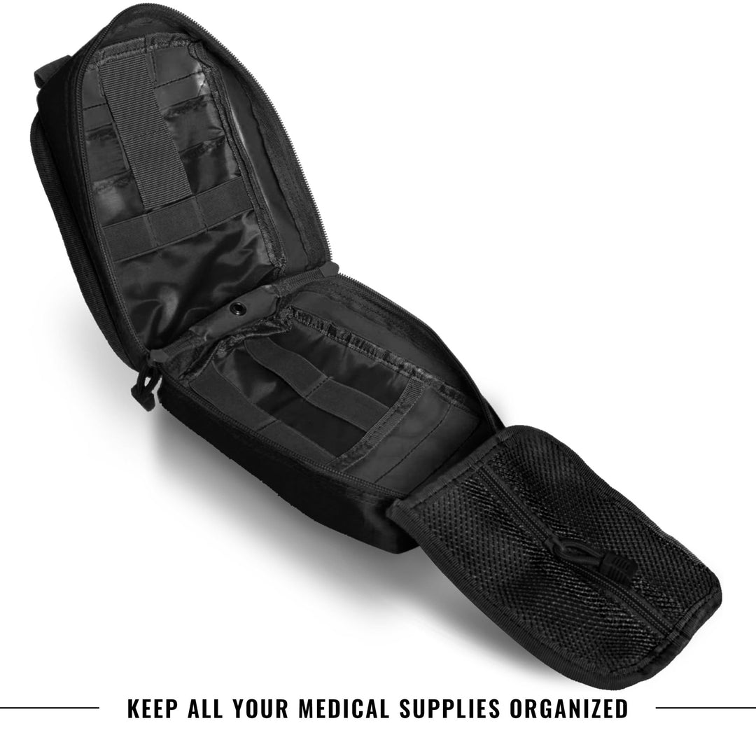 Tactical MOLLE EMT Pouch - 1000D Nylon IFAK Utility Bag - ASA TECHMED