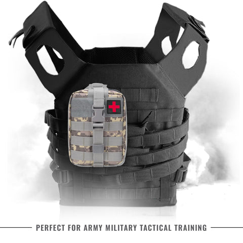 Tactical MOLLE EMT Pouch - 1000D Nylon IFAK Utility Bag - ASA TECHMED