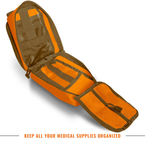 Tactical MOLLE EMT Pouch - 1000D Nylon IFAK Utility Bag - ASA TECHMED