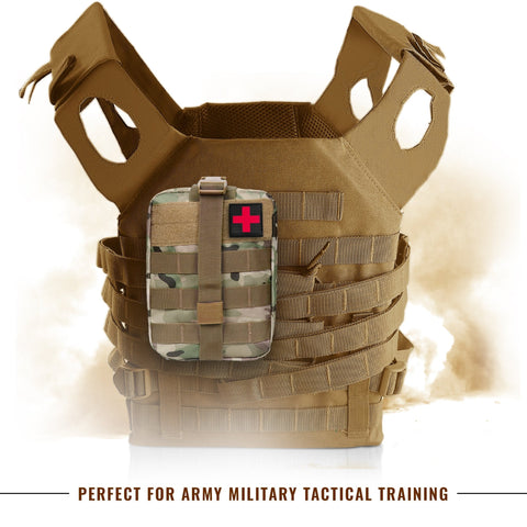 Tactical MOLLE EMT Pouch - 1000D Nylon IFAK Utility Bag - ASA TECHMED