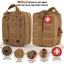 Tactical MOLLE EMT Pouch - 1000D Nylon IFAK Utility Bag - ASA TECHMED