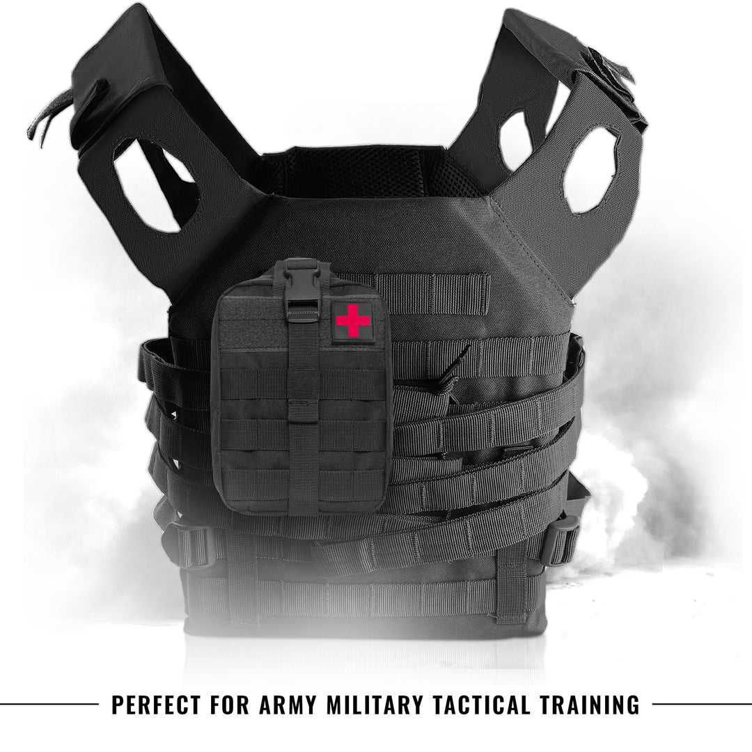 Tactical MOLLE EMT Pouch - 1000D Nylon IFAK Utility Bag - ASA TECHMED