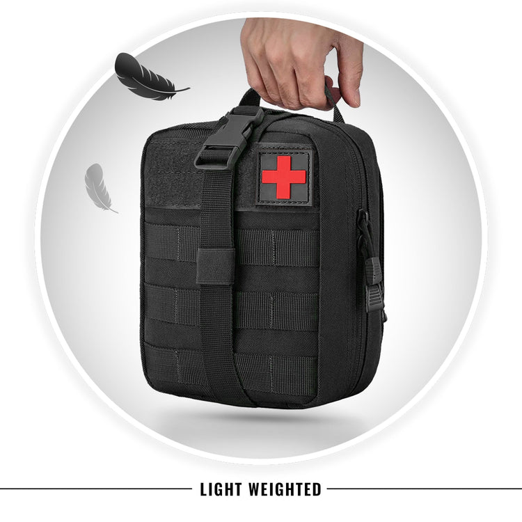 Tactical MOLLE EMT Pouch - 1000D Nylon IFAK Utility Bag - ASA TECHMED