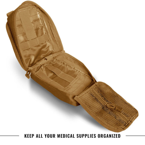 Tactical MOLLE EMT Pouch - 1000D Nylon IFAK Utility Bag - ASA TECHMED