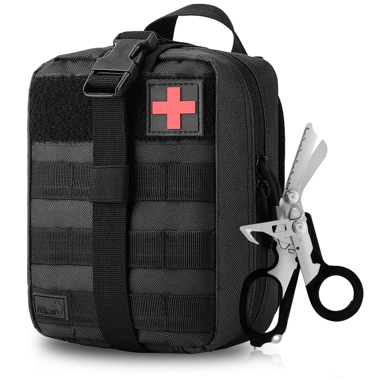 Tactical Rip-Away IFAK Pouch & 7.25" EMT Shears - 1000D Nylon - ASA TECHMED
