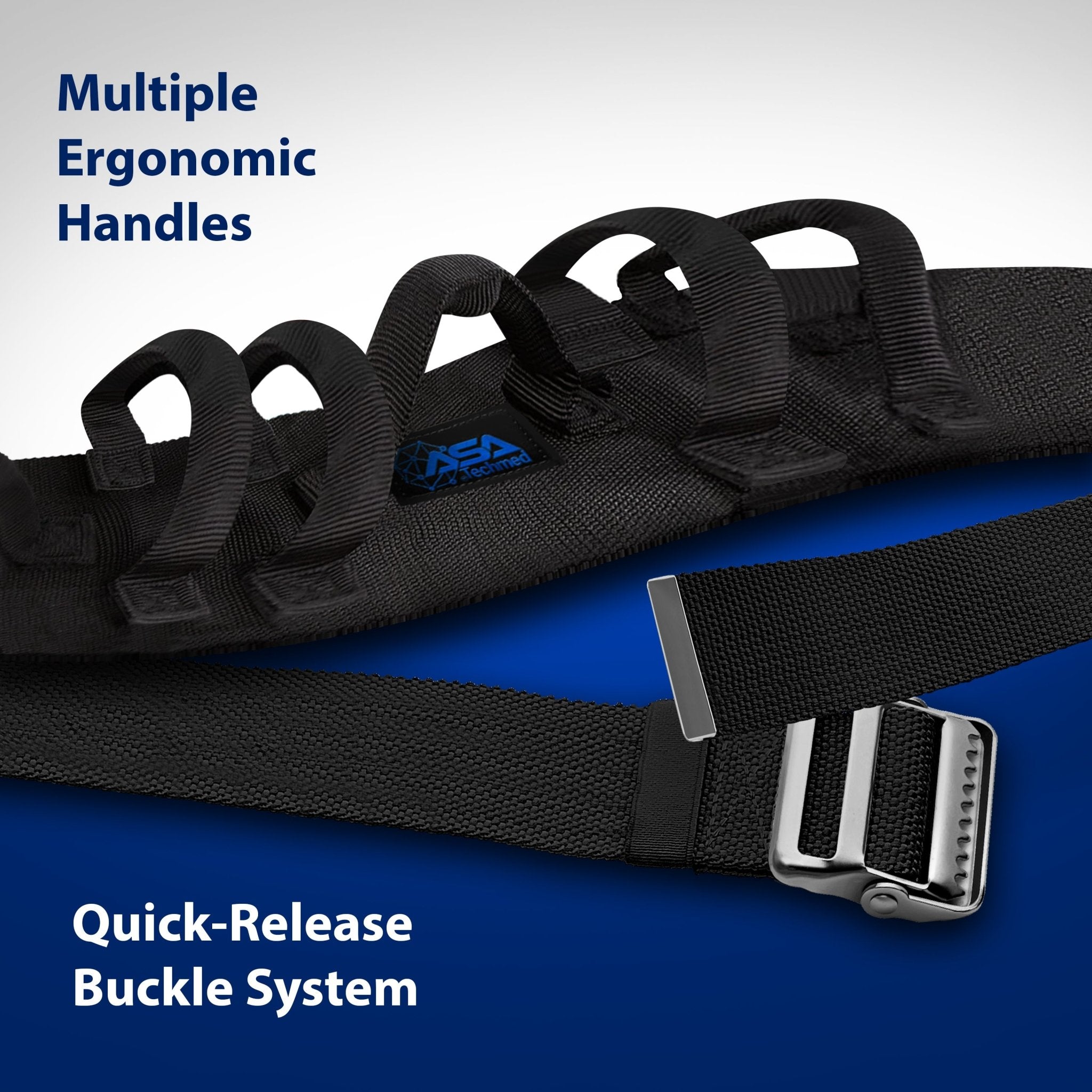 Transfer Gait Belt with 7 Handles - Elderly Lift & Walking Aid - ASA TECHMED