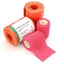 Universal Aluminum Rolled Emergency Splint and 2 Self - Adherent Cohesive Tape Rolls - Ideal Wrap for Sports, First Aid, Pets - ASA TECHMED