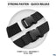 Walking Gait Belt with Plastic Quick Release Buckle Patient Transfer Belt 60" - Assorted Colors - ASA TECHMED