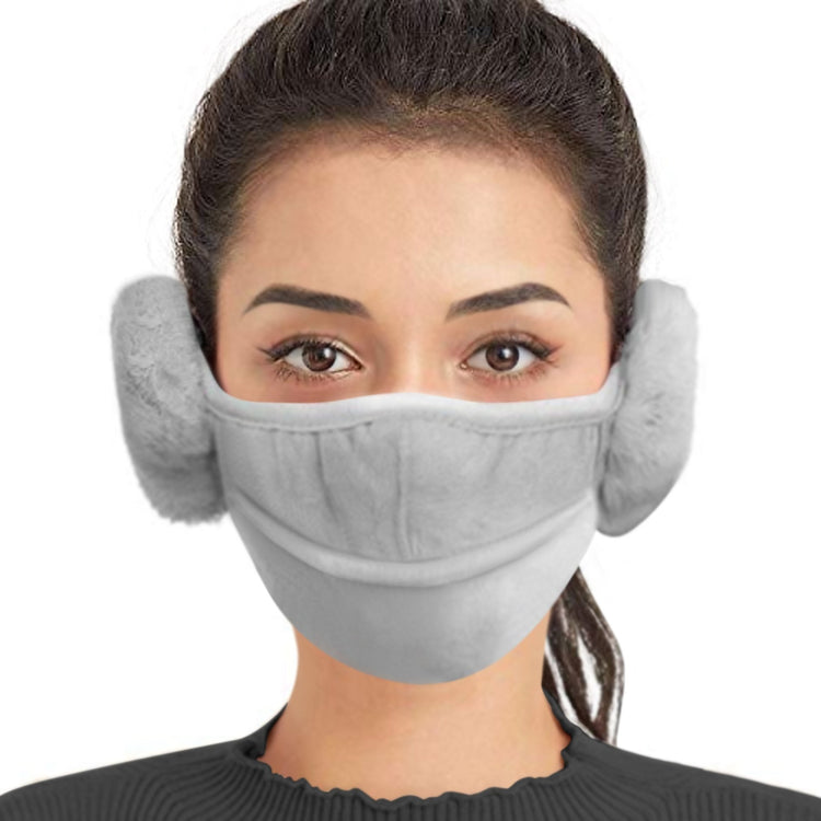 Winter Face Mask with Earmuffs - Cotton Fleece Mouth Warmer - ASA TECHMED