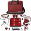 18 Piece Nurse Starter Kit with Stethoscope, Blood Pressure Monitor and More Burgundy Nurse Kits