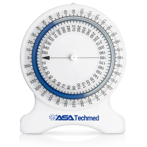 Bubble Inclinometer Measuring Tool with 360 Degree Rotation for Physiotherapy Blue BMI Calipers and Measures