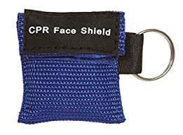 Keychain CPR Masks with One-Way Valve (50-Pack)- Assorted Colors CPR Masks