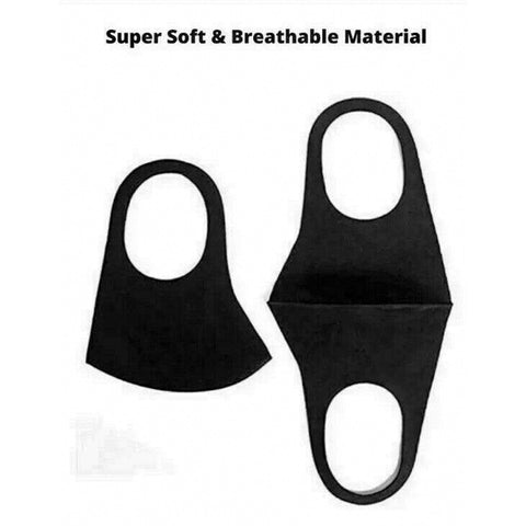 Black Face Mask Fashion Unisex Reusable Washable Cover Mask Men Women PPE Essentials