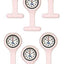 Set of 6 Silicone Nurse Watch W/Pin/Clip, Infection Control Design, Health Care, Nurse, Doctor, Paramedic, Nursing Student, Medical Brooch Fob Watch Pink Nurse Watches