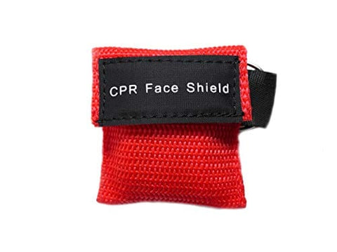 Keychain CPR Masks with One-Way Valve (100-Pack)- Assorted Colors CPR Masks