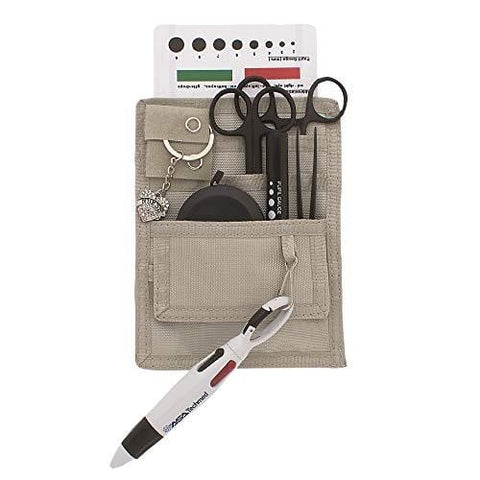 Nurse Organizer Pouch with Tactical Black Instruments - Assorted Colors Light Grey Nurse Kits