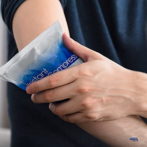 Instant Cold Pack, Disposable Cold Compress, Therapy for Injuries, Swelling, Inflammation First Aid Kits