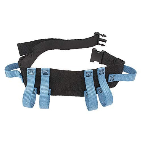 ASA Techmed Utility Gait Belt with 6 Handles, Straps and Quick Release Buckle - Patient Transfer Belt for Elderly, Fall Risk, Rehabilitation - Ambulation Mobility Aid Wide Strap Gait Belt 54" Physical Therapy kits