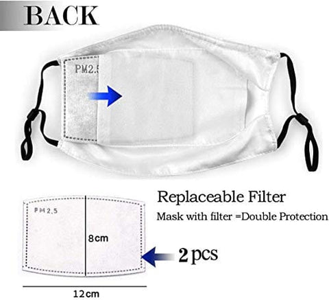 New 2 Face Mouth Mask Face Shields Comfy Breathable Balaclavas (Filter Included) Face Masks