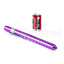 Aluminum Pupil Gauge LED Pen Light Flashlight with Batteries Included in Stylish Colors - Medical Pen Light for Nurses Purple Nurse Products