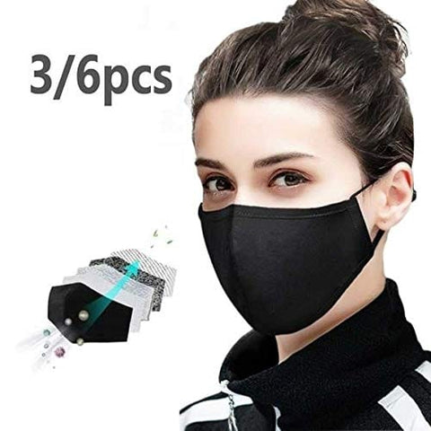 ASA Techmed Cloth Face Mask Reuseable Washable in Assorted Colors (5 Pack) Face Masks