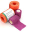 Universal Aluminum Rolled Emergency Splint and 2 Self-Adherent Cohesive Tape Rolls - Ideal Wrap for Sports, First Aid, Pets Purple Splints