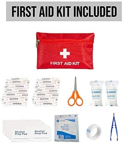 ASA Techmed 127-Piece Emergency Survival Kit - Fully Stocked Molle Pouch First Aid Kit Outdoors