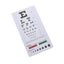 Snellen Pocket Eye Chart Wall Chart for Visual Acuity with Red + Green Lines, Pupil Gauge Eye Charts