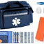 EMT First Responder Trauma Bag with First Aid Kit - Includes 280 Bandage Variety Pack EMT Gear