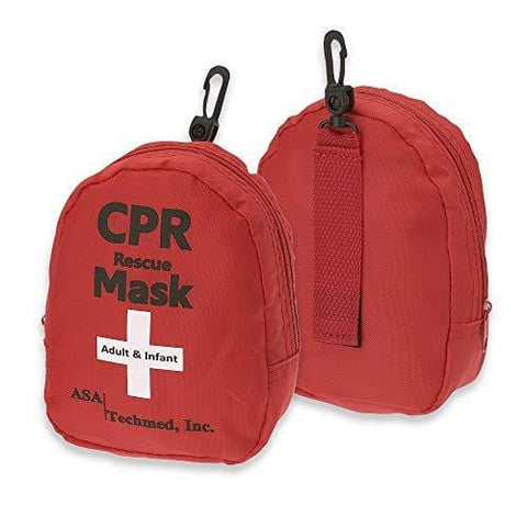 CPR Rescue Mask Pocket Resuscitator with One-Way Valve, Disposable Razor, EMT Shears, Tourniquet, Gloves and More
