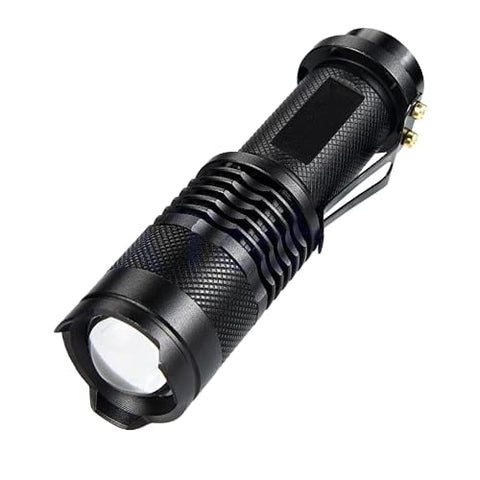 ASA Techmed Outdoor Portable Mini 300LM Q5 XPE+COB Waterproof LED Zoomable Flashlight Ideal Product for Military, Hunting, Fishing, Doctors, Nurses, EMT, Paramedics and Firefighter Outdoors