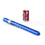 Aluminum Pupil Gauge LED Pen Light Flashlight with Batteries Included in Stylish Colors - Medical Pen Light for Nurses Blue Nurse Products