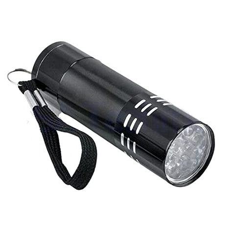 Mini Aluminum UV Ultra Violet LED Flashlight (Black) Flashlights