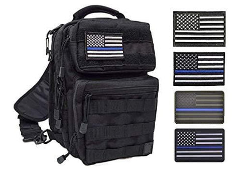 8 Pc Assorted USA Tactical American Flag Patch Thin Blue Line United States Military Morale Patches Set for Molle, Hats, Backpacks,Tactical Vest, Uniforms Sports