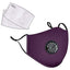 New 2 Face Mouth Mask Face Shields Comfy Breathable Balaclavas (Filter Included) Purple Face Masks