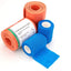 Universal Aluminum Rolled Emergency Splint and 2 Self-Adherent Cohesive Tape Rolls - Ideal Wrap for Sports, First Aid, Pets Blue Splints