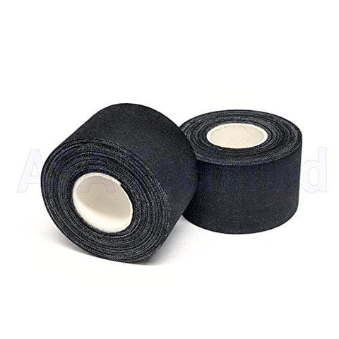 ASA TECHMED - 15yd Premium Athletic Trainer's Tape - 1.5" Black Athletic Tape Ankles New - Ideal for First Aid Kit and Sporting First Aid Kit 2 Cohesive / Self Adhesive Bandages