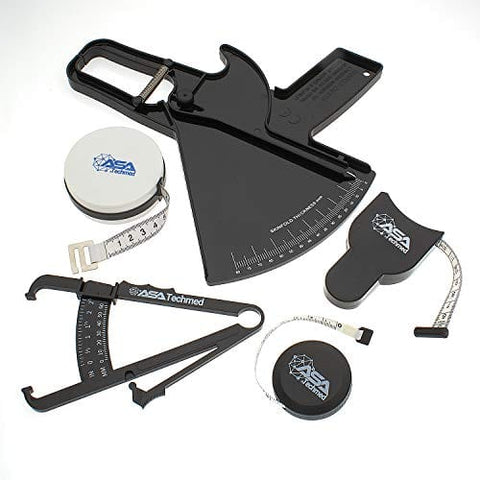 Complete Body Fat Measurement Kit - BMI Calipers and Retractable Body Measuring Tape to Track Your Fitness Progress! BMI Calipers and Measures