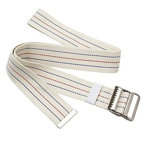 60" Cotton Gait Belt with Metal Buckle and Belt Loop Holder for Walking - 10-Pack Physical Therapy kits