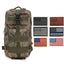 ASA Techmed Tactical Backpack with Waterproof Pouch + 6 Embroidered U.S. Flag Patches for Outdoors, Travel Camouflage Sports